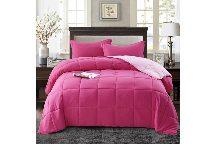 Hot pink comforter deals set